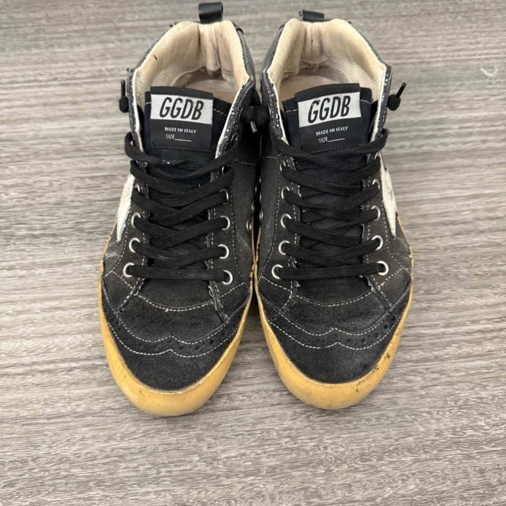 Golden Goose Black and Tan Women's Sneakers